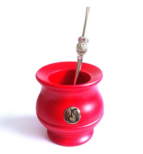 Sabio 經典新材質紅瑪黛茶茶壺連金屬吸管套裝
